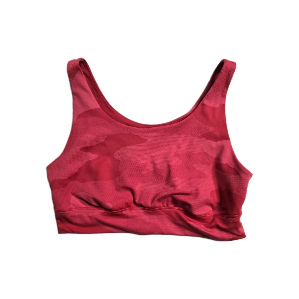 Aerie  Offline Sports Bra  XXL Red Camouflage Wireless Stretch